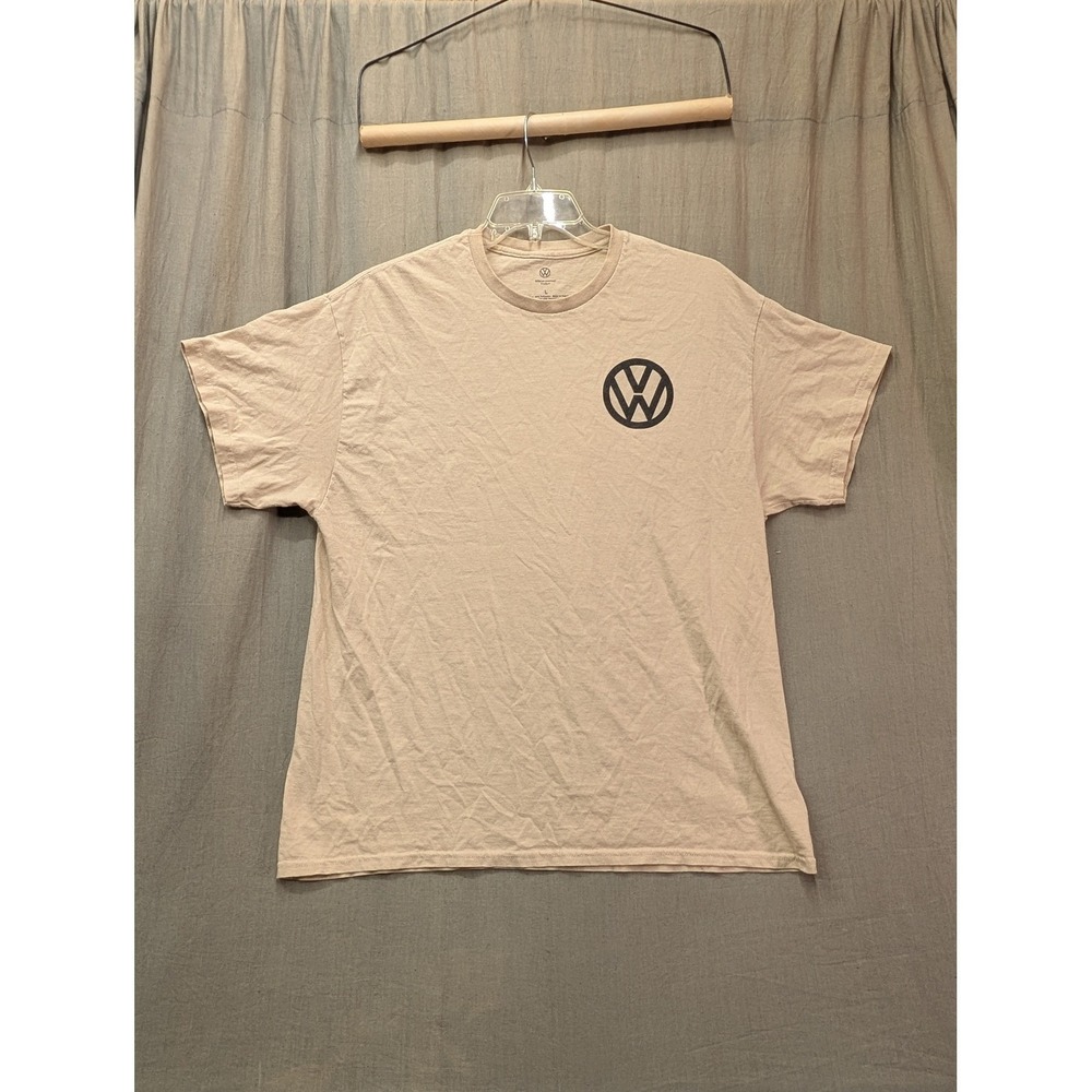 Volkswagen Mens Golden Retriever Dog VW Bus Graphic T-Shirt Tan Large - Picture 5 of 7